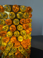 MCM Retro Cracked Glass Marble Cylinder Lamp (WORKS)