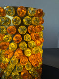 MCM Retro Cracked Glass Marble Cylinder Lamp (WORKS)