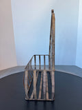 Distressed Metal Hanging Trellis Planter Basket