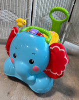 Fisher Price 3-In-1 Bounce, Stride & Ride Elephant (WORKS)
