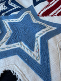 Stars & Stripes Embroidered Patriotic Table Runner