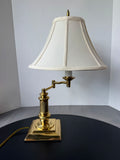 Heavyweight Brass Swing Arm Desk Lamp (WORKS)
