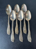 6-Piece R. Wallace & Sons Ivanhoe Sterling Silver Spoons