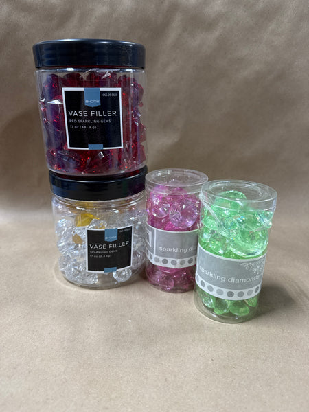 Lot Of Colored Vase Filler Diamonds