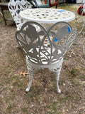 B-Cast Metal White Garden/Patio Bistro Set, Three Pieces