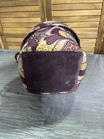 Thirty One Round Tote, purple tones (B)