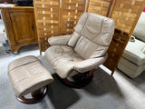 Ekornes Stressless Chair with Ottoman (B)