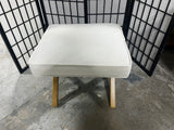 Off White/Ecru Ottoman/Footstool, by Fujian Kingwell Furniture Co. Ltd.