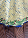 Williams Sonoma Butterflies And Flowers Round Table Cloth (B)