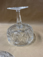 Heavy Crystal Pedestal Candy Dish
