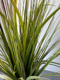 Artificial Grass Plant in Crackled Ceramic Vase