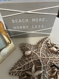 Beach Home Decor (3)-Frame, Starfish Hook, Art