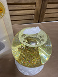 Twirling Swan Glitter Globe With Box WORKS