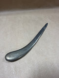 (B) Heavy Silver Plate Curved Letter Opener
