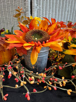 (A) Sunflowers & Pumpkins Autumn Decor Lot