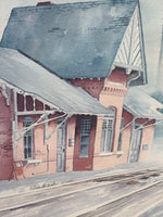 Gaithersburg Train Station Print by Phil Metzger; Signed & Numbered (129/500)