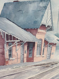 Gaithersburg Train Station Print by Phil Metzger; Signed & Numbered (129/500)