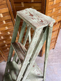 Rustic Distressed Painted Ladder Shelf
