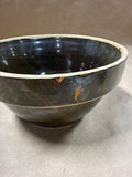 (C) Small Earth Tone Stoneware Pottery Bowl