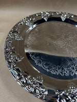Set Of 5 Light Weight Silver Chargers