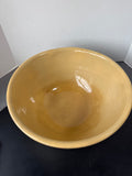 XL Primitive Style Glazed Pottery Bread Mixing Bowl