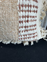 Pair of Bohemian Throw Pillows with Macramé Trim