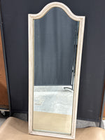 Tall Ivory/Gold Mirror with Arched Top