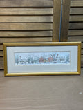 Original Pen/Watercolor of Colonial Williamsburg by Leonida Ivanetich; Signed ￼- see description
