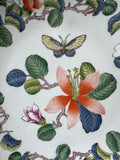 Andrea by Sadek Asian Inspired Butterfly Floral XL Decorative Plate with Easel