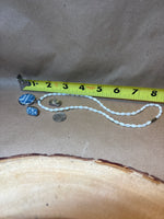 Sterling/Tile Necklace & Earring Set