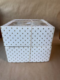 Vitbis Silver Glittery Ornaments - 8 Ornaments