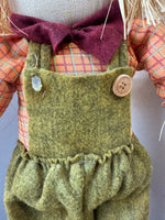 Burlap & Felt Plush Standing Scarecrow Couple