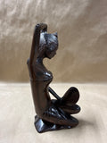 Hand Carved Balinese Lady Sculpture