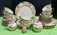 35-Piece Franciscan Desert Rose Earthenware China Set
