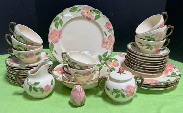 35-Piece Franciscan Desert Rose Earthenware China Set