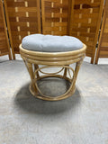 Round Wicker Stool/Seat with Cushion