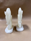 Pair Of Onyx Horsehead Bookends READ DESCRIPTION