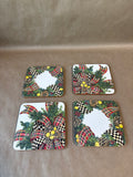Mackenzie Childs Evergreen Coasters - Set Of 4 (B)