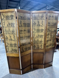 Heavyweight Wooden Four Panel/Two Sided Screen