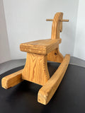 Unfinished Small Wooden Rocking Horse