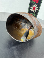 Embossed German Vintage Cow Bell with Embroidered Strap
