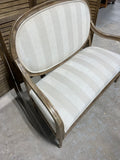 Beige Stripe Settee