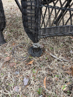 Rattan Patio Set: 2 Chairs and Coffee Table