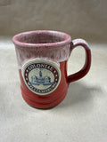 Red Colonial Williamsburg Deneen Pottery Coffee Mug