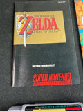 The Legend of Zelda: A Link to the Past Super Nintendo Game Cartridge with Booklet, Sealed Secrets & Map