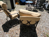 3 pc. Patio Set with Cushions by Tropitone: 2 Chairs and Ottoman, lightweight aluminum
