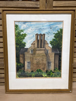 Bacon’s Castle Watercolor by Betty Miller; Signed