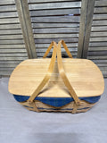 Longaberger Collectors Picnic Basket With Plastic Liner
