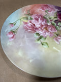 Limoges France Hand Painted Floral Cake Plate - Signed