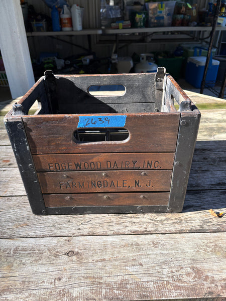 Vintage Wooden Milk Crate